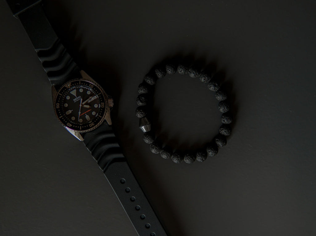 Obsidian Lava Stone Bracelet