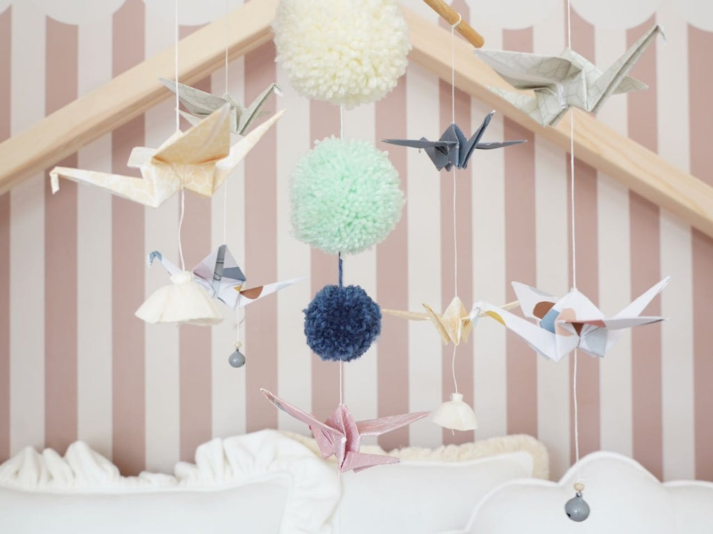 Origami Nursery Mobile - Pastel Colors