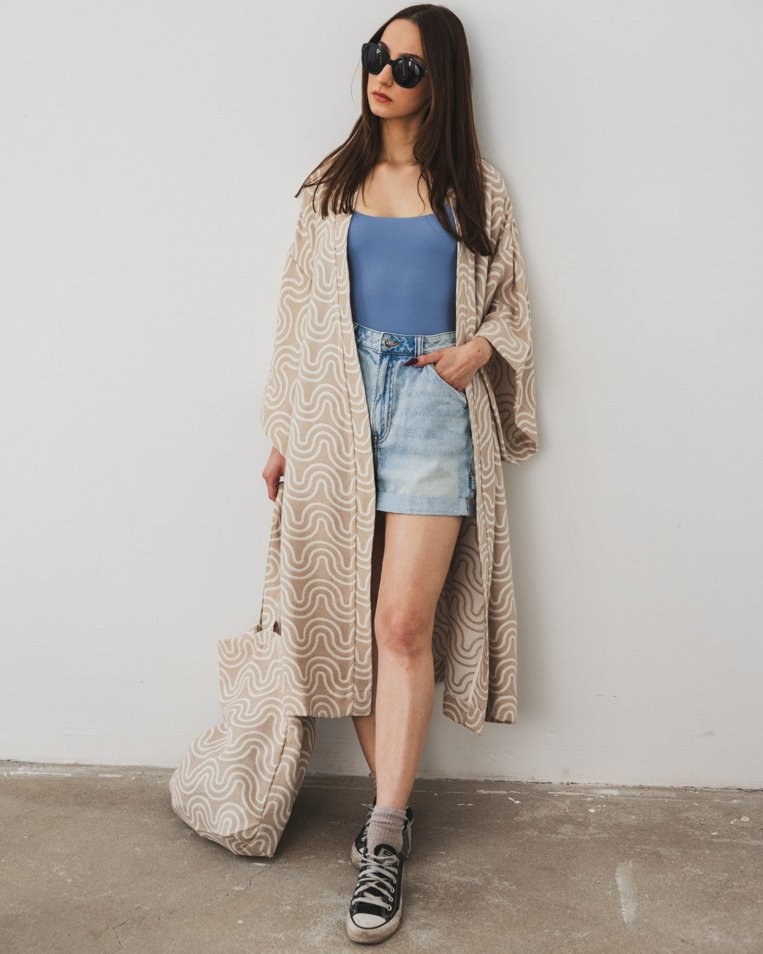 Bamboo Kimono for Women - Sand