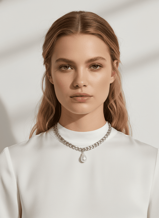 Pearl baroque white gold necklace - Organic LifestylePearl baroque white gold necklacePearl baroque white gold necklaceSandra TeresaOrganic Lifestylesku-55684587946333