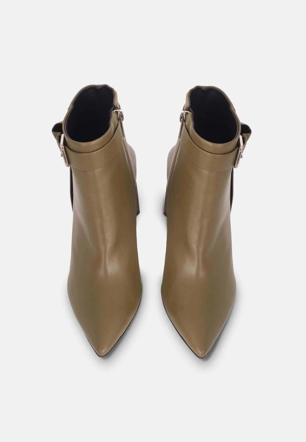 Salvia Green Leather Heeled Ankle Boots - Organic LifestyleSalvia Green Leather Heeled Ankle BootsSalvia Green Leather Heeled Ankle BootsMangará AtelierOrganic Lifestyle503CA1MMU3737