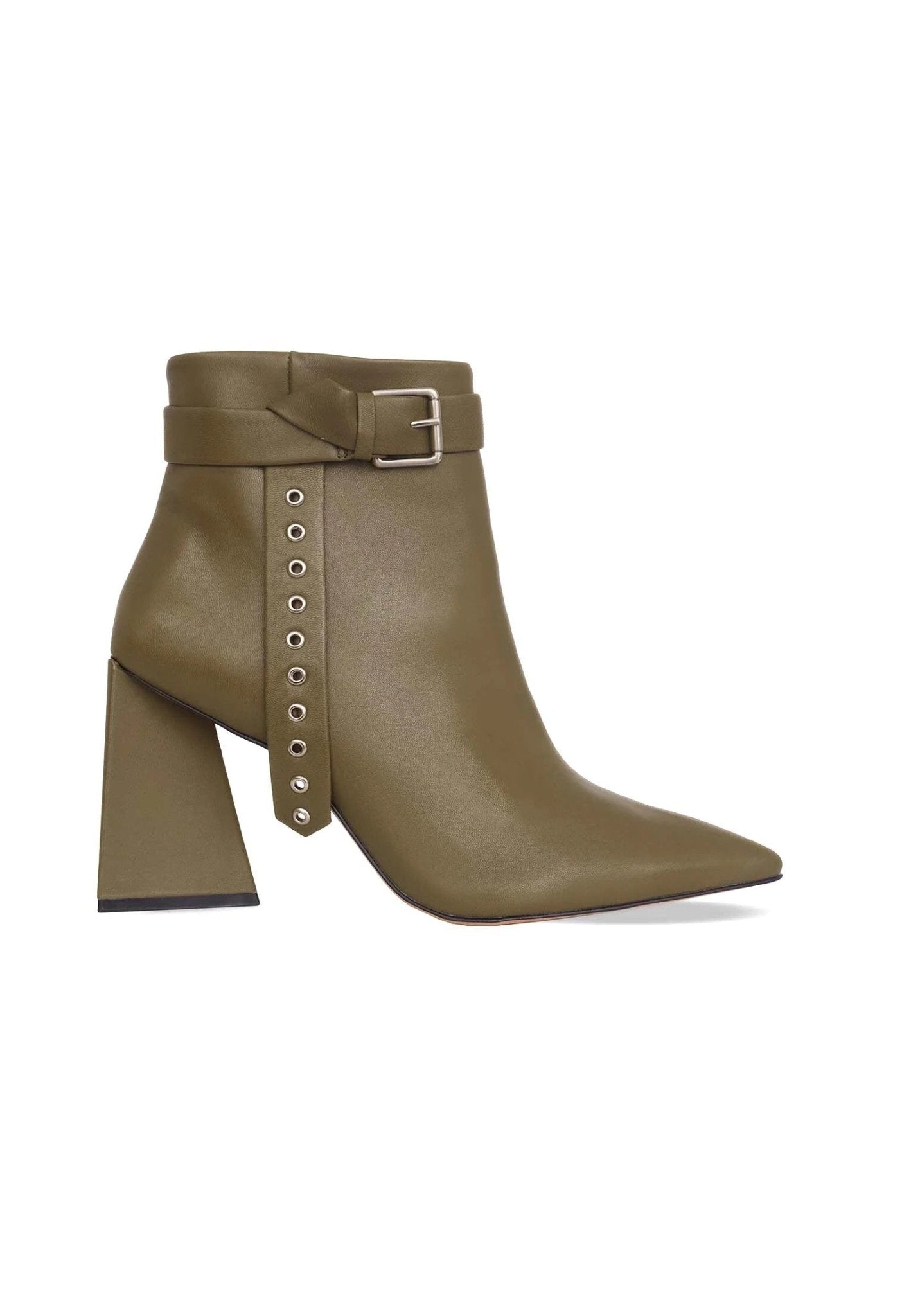 Salvia Green Leather Heeled Ankle Boots - Organic LifestyleSalvia Green Leather Heeled Ankle BootsSalvia Green Leather Heeled Ankle BootsMangará AtelierOrganic Lifestyle503CA1MMU3737