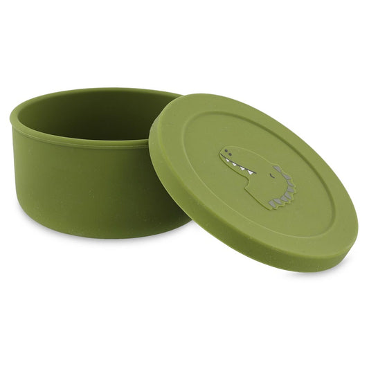 Silicone Snack Container with Lid - Mr. Dino