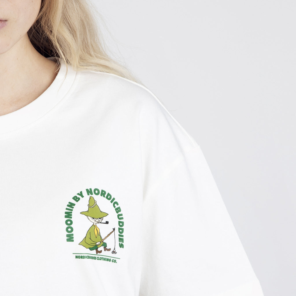 Snufkin Fishing T-Shirt Unisex - White - Organic LifestyleSnufkin Fishing T-Shirt Unisex - WhiteSnufkin Fishing T-Shirt Unisex - WhiteMoomin by NordicBuddiesOrganic LifestyleSNUFKIN52B-XXLXXL