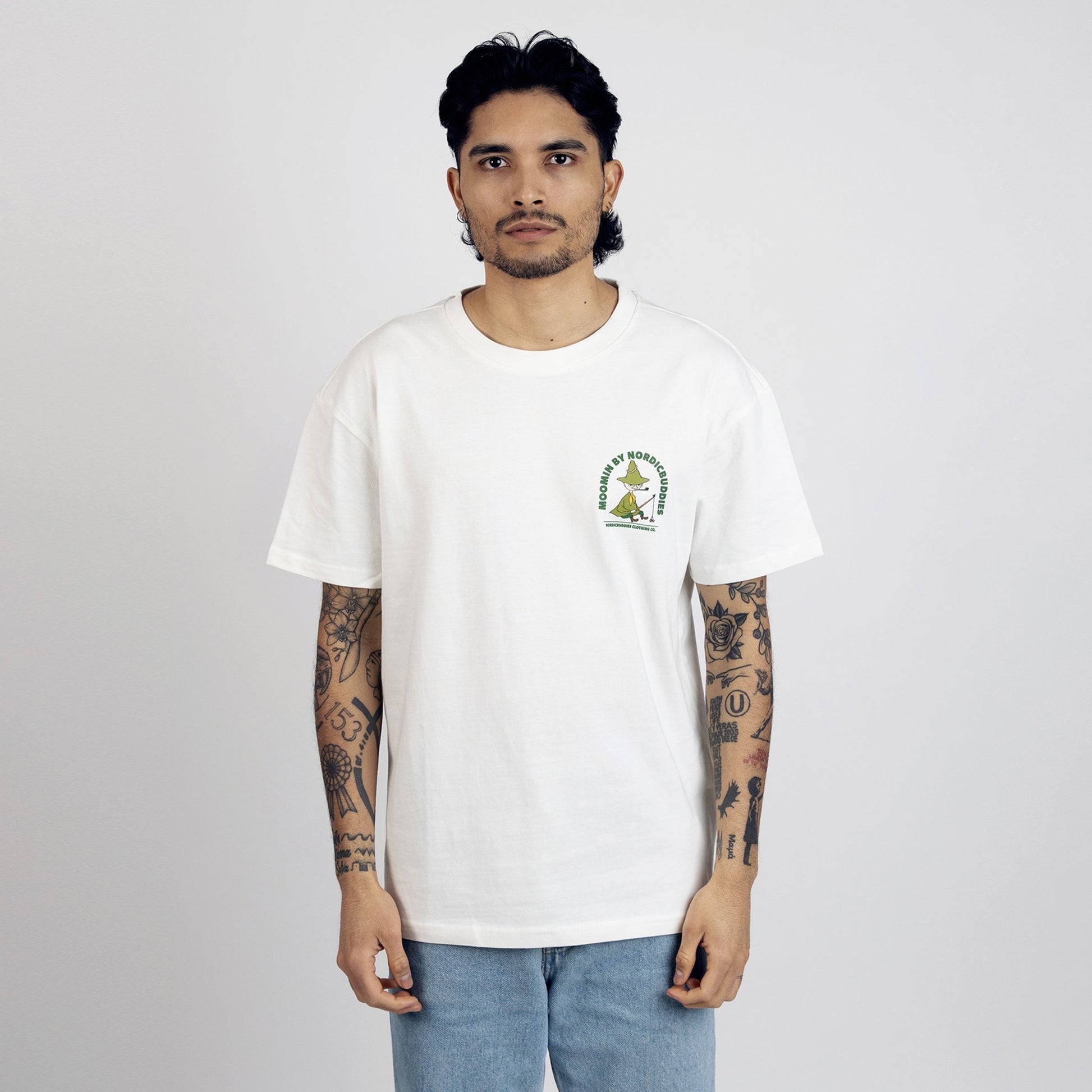 Snufkin Fishing T-Shirt Unisex - White - Organic LifestyleSnufkin Fishing T-Shirt Unisex - WhiteSnufkin Fishing T-Shirt Unisex - WhiteMoomin by NordicBuddiesOrganic LifestyleSNUFKIN52B-XXLXXL