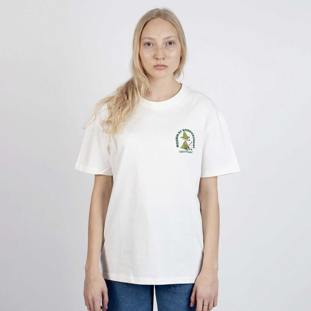 Snufkin Fishing T-Shirt Unisex - White - Organic LifestyleSnufkin Fishing T-Shirt Unisex - WhiteSnufkin Fishing T-Shirt Unisex - WhiteMoomin by NordicBuddiesOrganic LifestyleSNUFKIN52B-XXLXXL