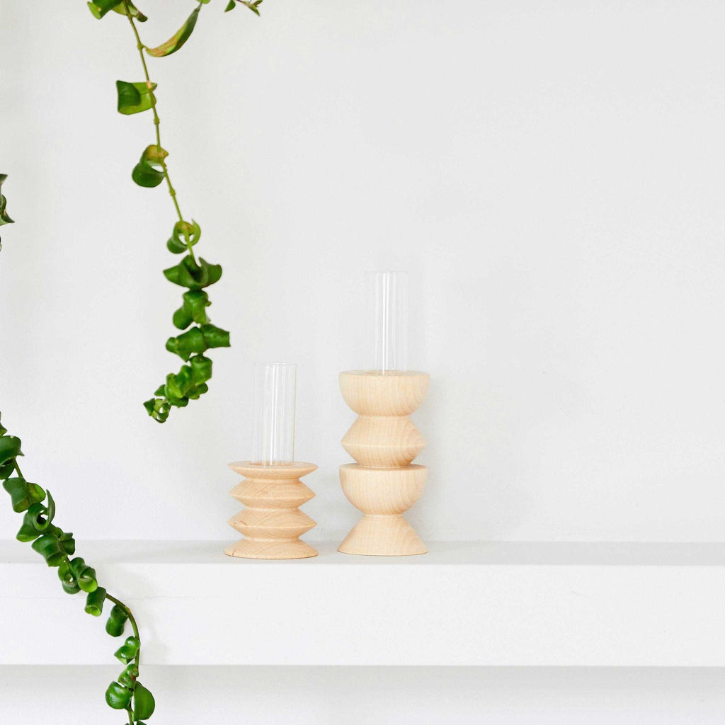 Totem Wooden Vase - Short Nº 2