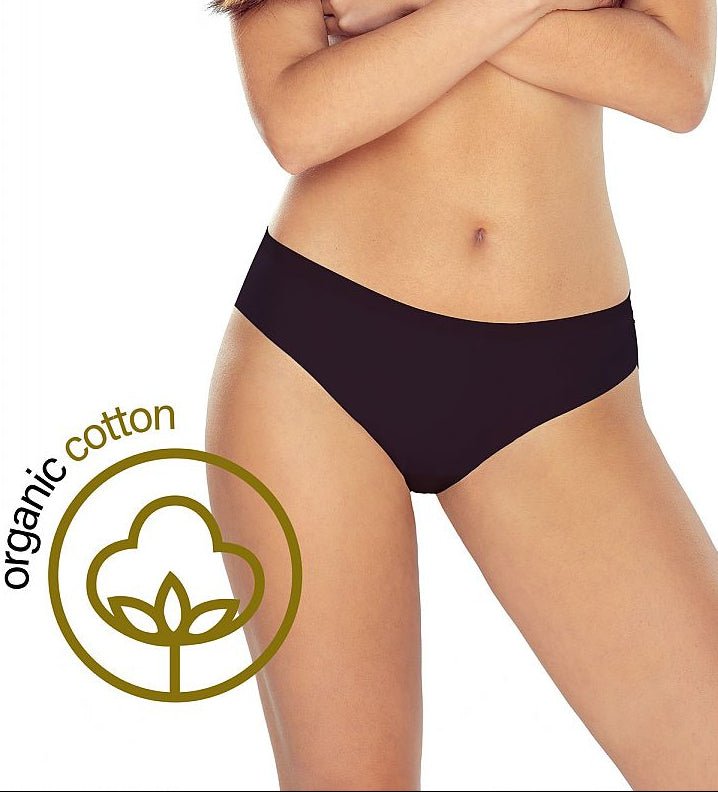Trosor i Ekologisk Bomull - Sömlösdesign med baksida i Spets - Lapinee - Organic LifestyleTrosor i Ekologisk Bomull - Sömlösdesign med baksida i Spets - LapineeS Panties model 165997 Lapinee LapineeOrganic Lifestyle165997_9965995903771880596Svart