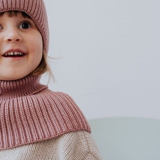 Tubhalsduk i merinoull för barn - Blush - Organic LifestyleTubhalsduk i merinoull för barn - BlushWinter Merino Wool Tube Scarf for Kids - BlushPatuloveOrganic Lifestyle5907001930358