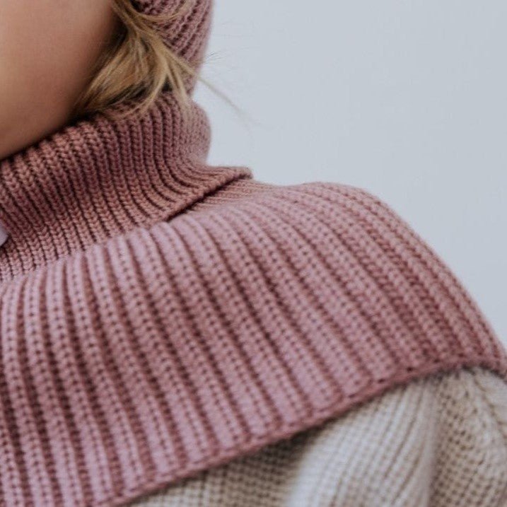 Tubhalsduk i merinoull för barn - Blush - Organic LifestyleTubhalsduk i merinoull för barn - BlushWinter Merino Wool Tube Scarf for Kids - BlushPatuloveOrganic Lifestyle5907001930358