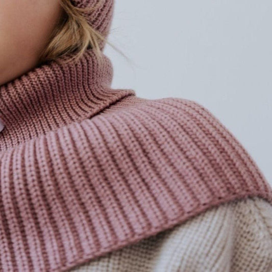 Tubhalsduk i merinoull för barn - Blush - Organic LifestyleTubhalsduk i merinoull för barn - BlushWinter Merino Wool Tube Scarf for Kids - BlushPatuloveOrganic Lifestyle5907001930358