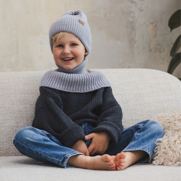 Tubhalsduk i merinoull för barn - Grå - Organic LifestyleTubhalsduk i merinoull för barn - GråWinter Merino Wool Tube Scarf for Kids - GreyPatuloveOrganic Lifestyle5907001930303