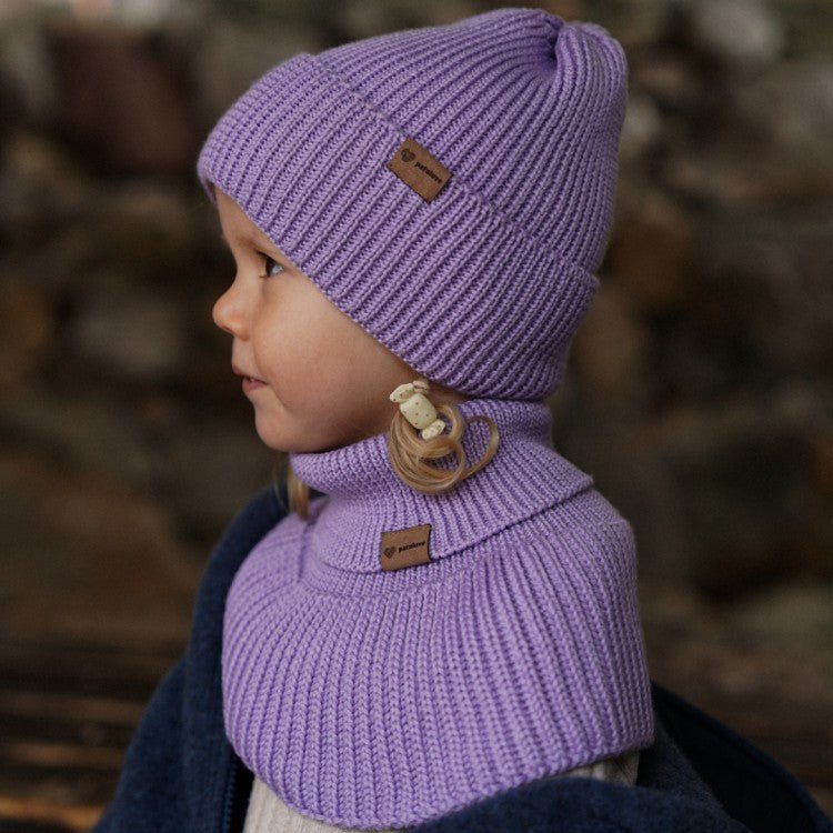 Tubhalsduk i merinoull för barn - Lila - Organic LifestyleTubhalsduk i merinoull för barn - LilaWinter Merino Wool Tube Scarf for Kids - LilacPatuloveOrganic Lifestyle5907001930372