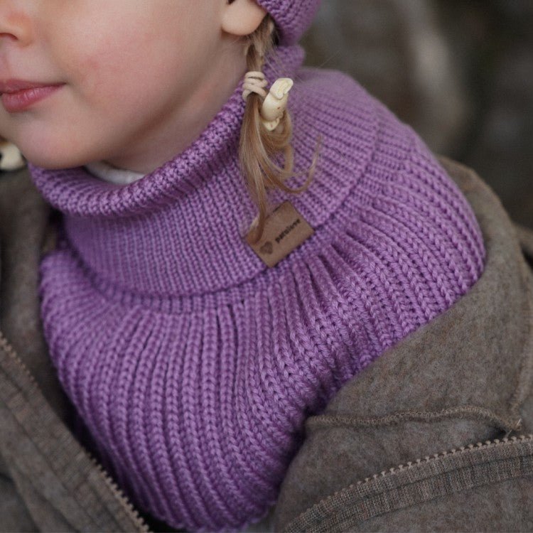 Tubhalsduk i merinoull för barn - Lila - Organic LifestyleTubhalsduk i merinoull för barn - LilaWinter Merino Wool Tube Scarf for Kids - LilacPatuloveOrganic Lifestyle5907001930372