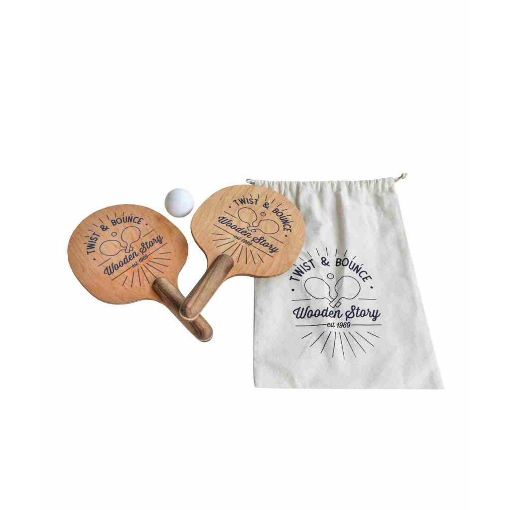 Twist & Bounce - Wooden Ping Pong Paddles