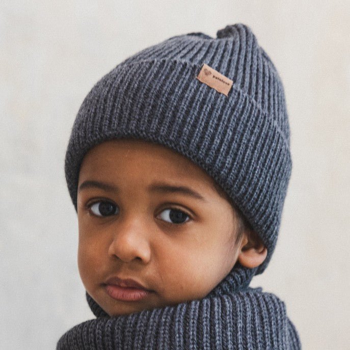 Vintermössa i merinoull för barn - Grafitgrå - Organic LifestyleVintermössa i merinoull för barn - GrafitgråWinter Merino Wool Hat for Kids - GraphitePatuloveOrganic Lifestyle5907001930440