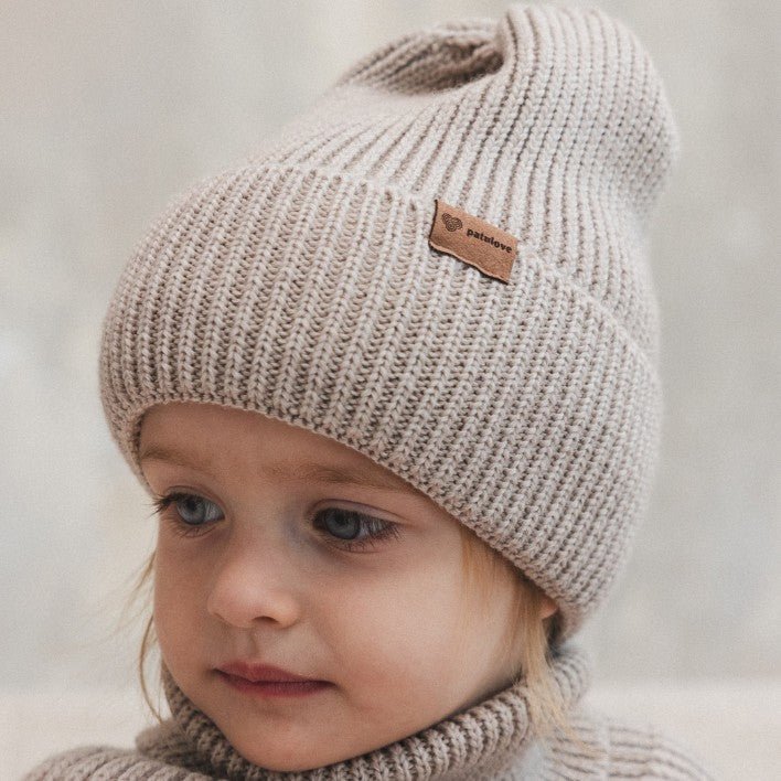 Vintermössa i merinoull för barn - Havre - Organic LifestyleVintermössa i merinoull för barn - HavreWinter Merino Wool Hat for Kids - OatPatuloveOrganic Lifestyle5907001931058