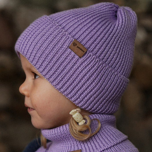 Vintermössa i merinoull för barn - Lavendel - Organic LifestyleVintermössa i merinoull för barn - LavendelWinter Merino Wool Hat for Kids - LavenderPatuloveOrganic Lifestyle5907001931065
