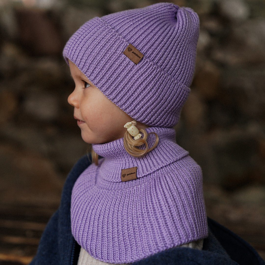 Vintermössa i merinoull för barn - Lavendel - Organic LifestyleVintermössa i merinoull för barn - LavendelWinter Merino Wool Hat for Kids - LavenderPatuloveOrganic Lifestyle5907001931065
