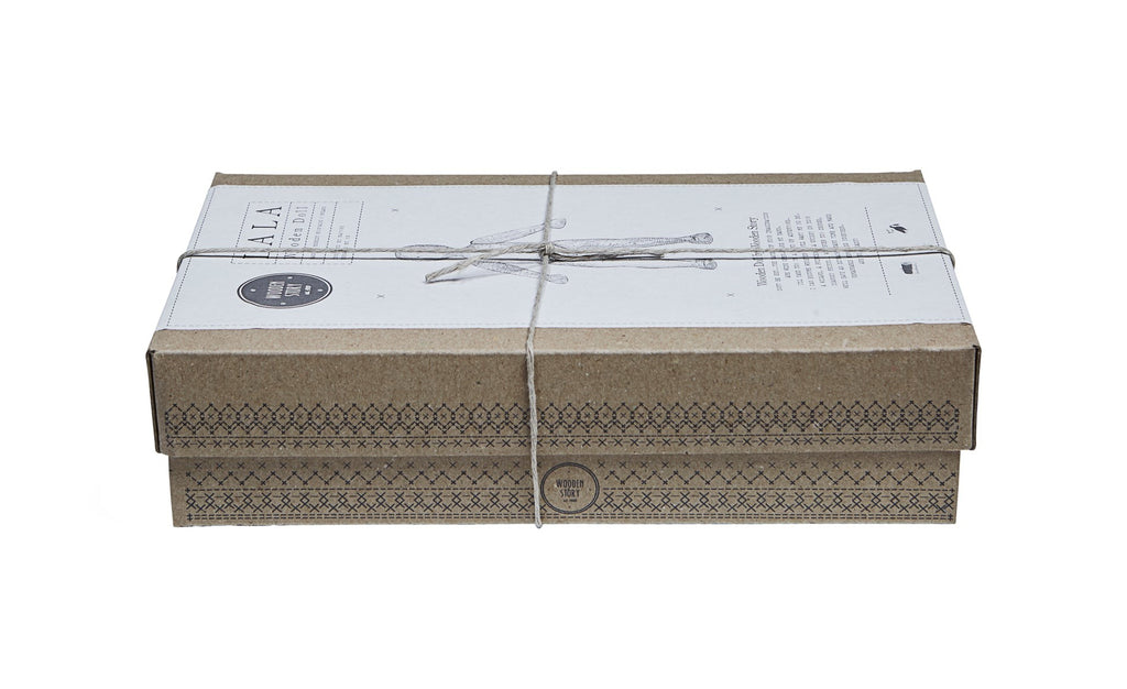 Wooden Beech Doll with Pants