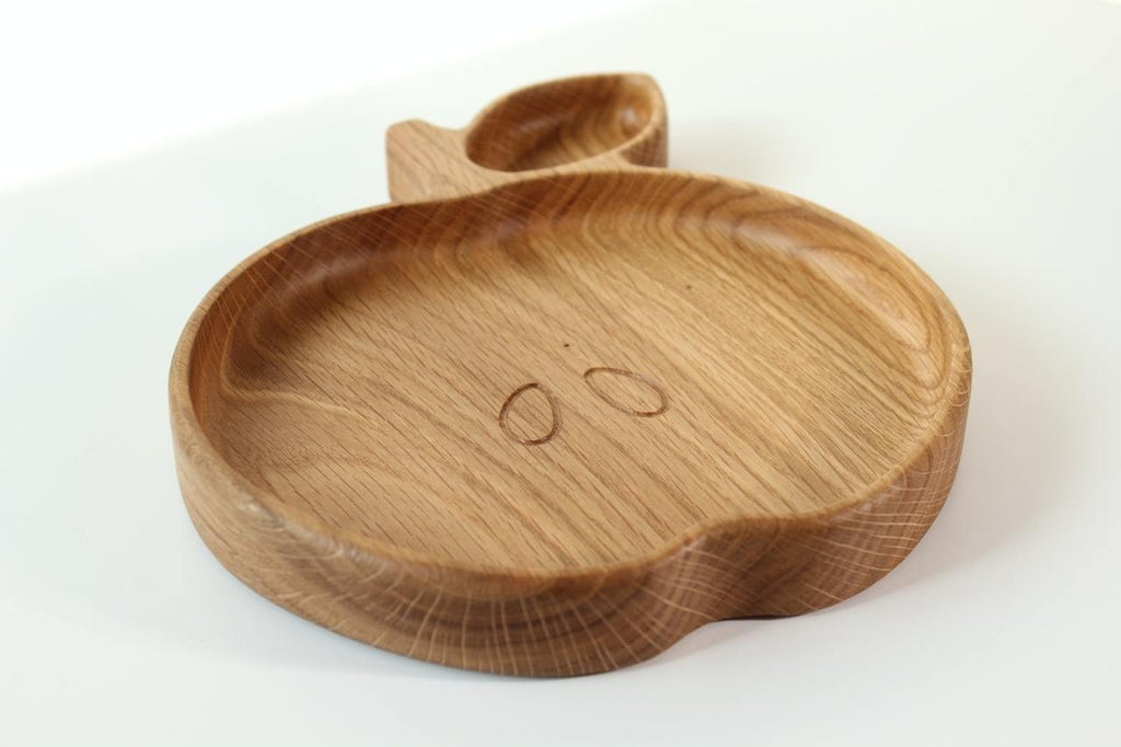 Wooden Plate For Kids - Apple