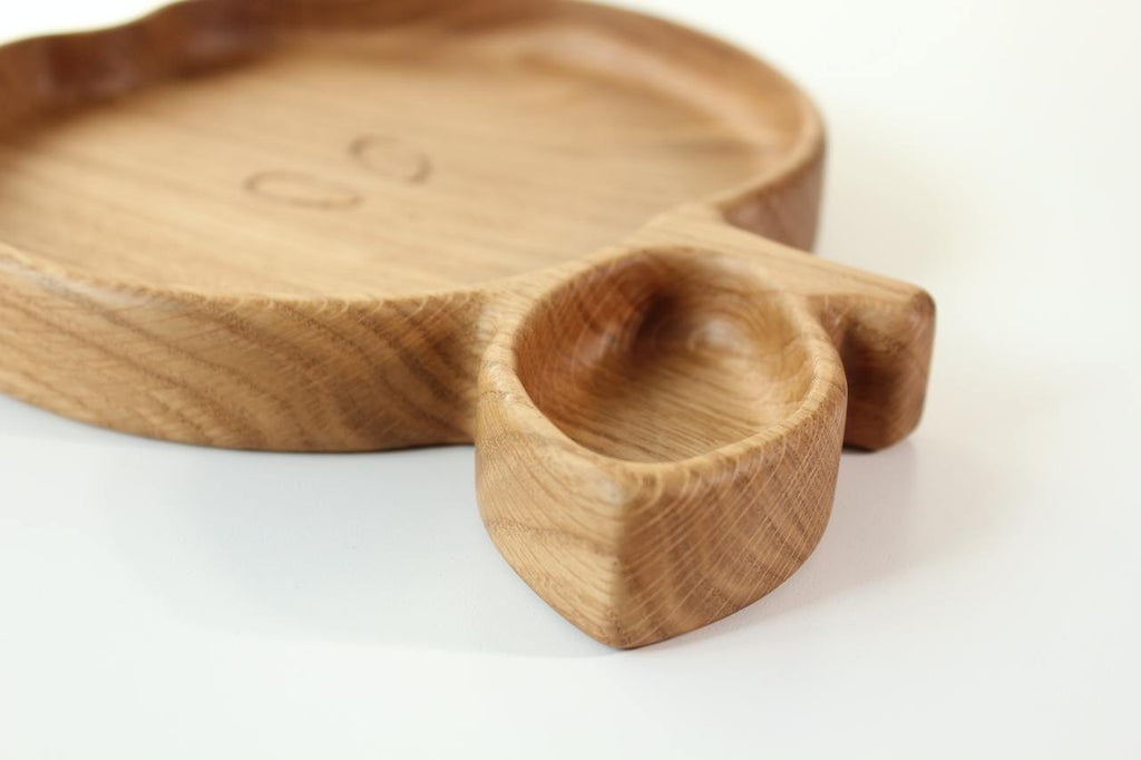 Wooden Plate For Kids - Apple