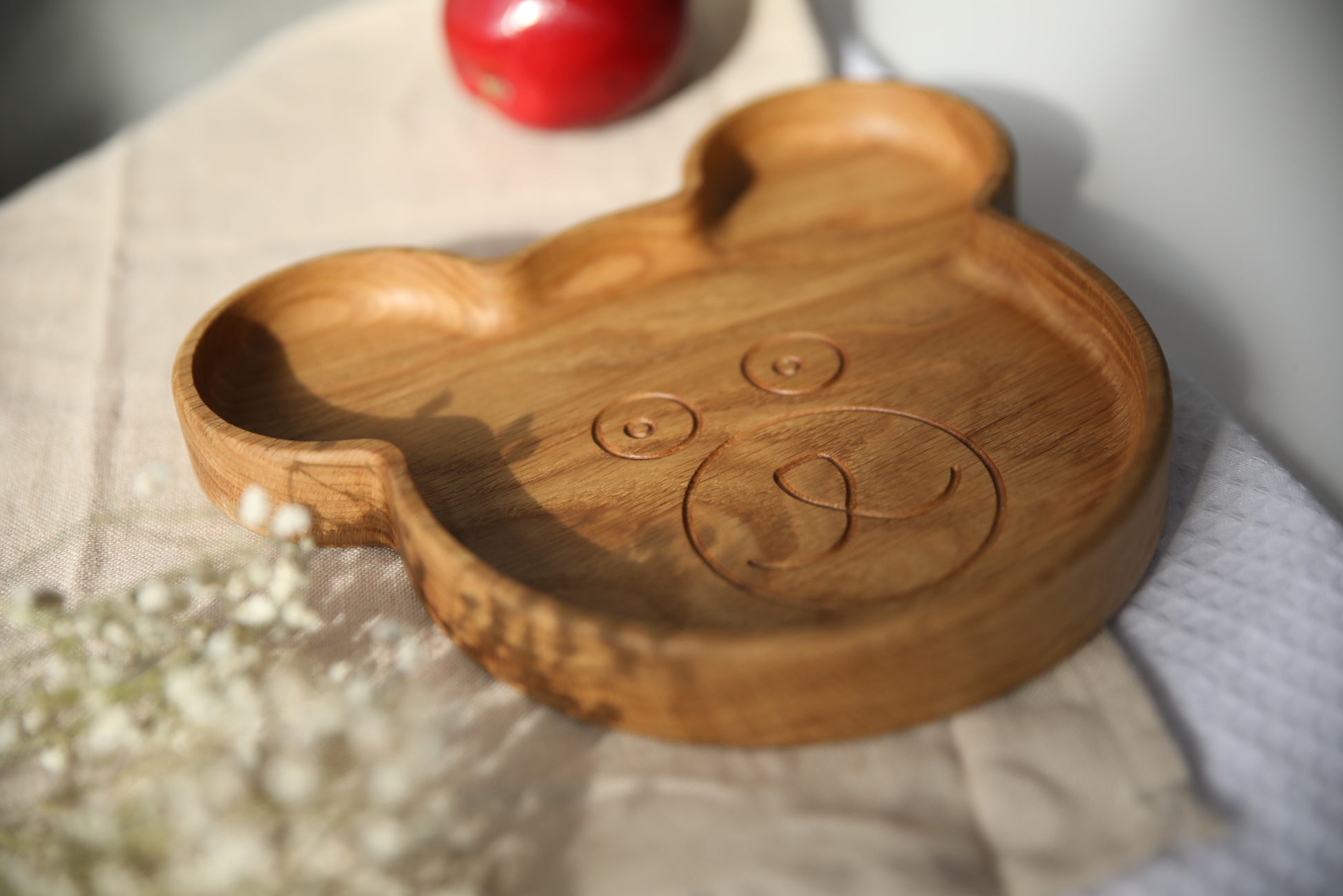 Wooden Plate For Kids - Bear