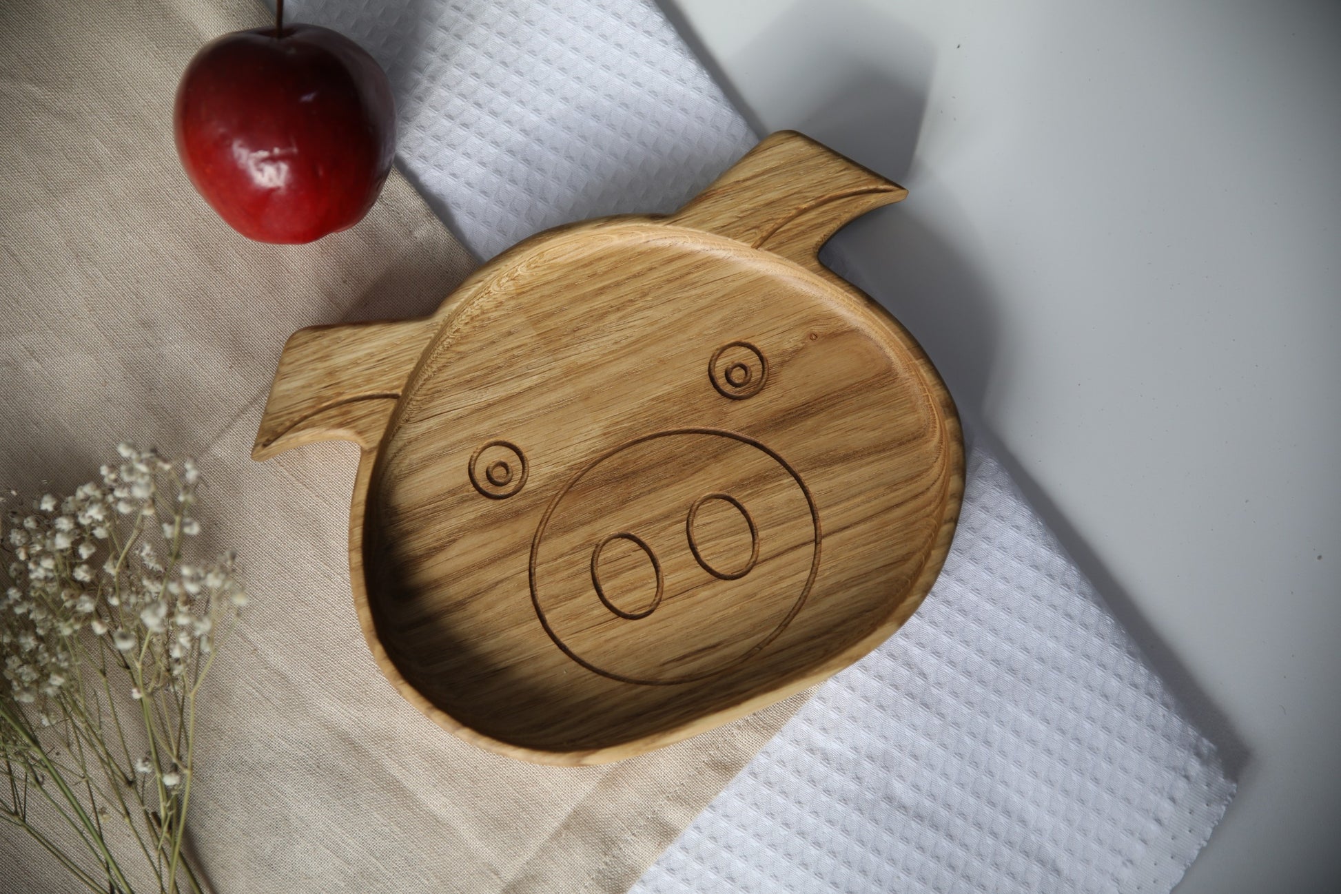 Wooden Plate For Kids - Boar