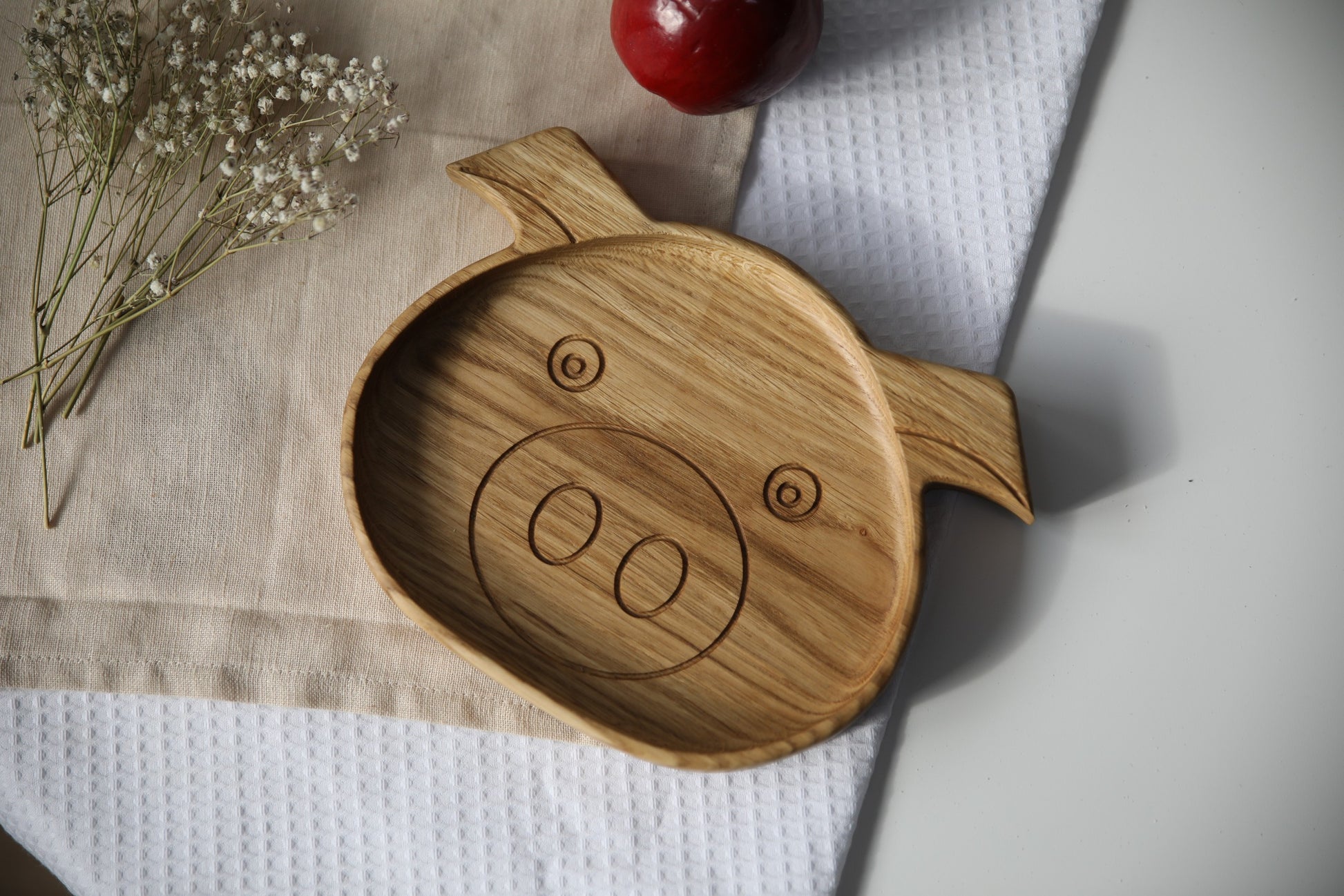 Wooden Plate For Kids - Boar