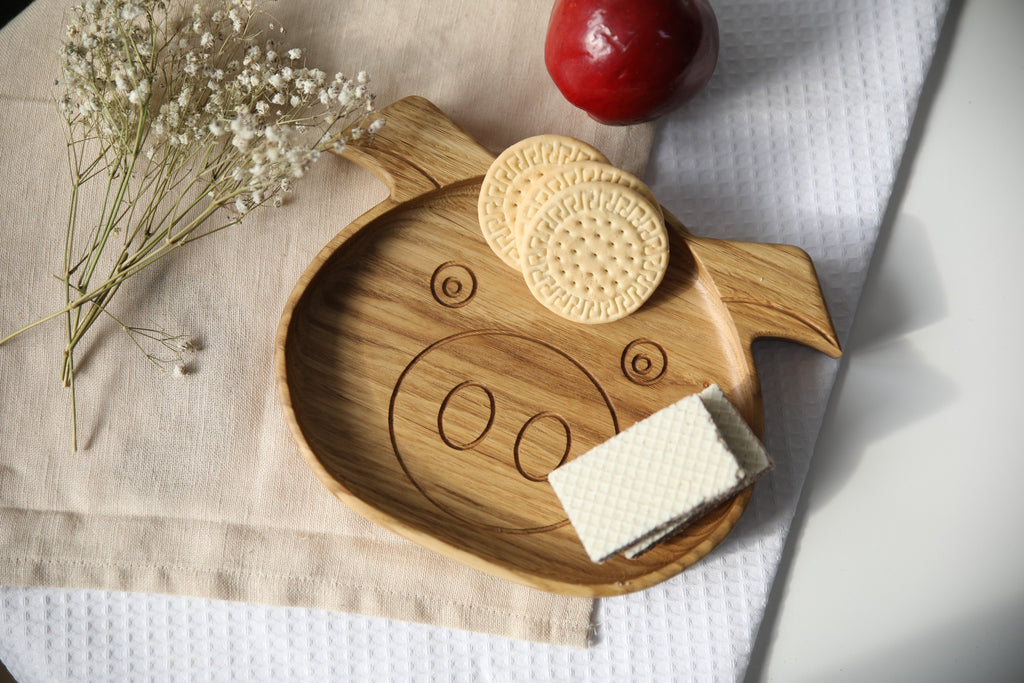 Wooden Plate For Kids - Boar