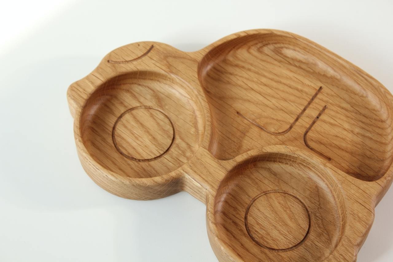 Wooden Plate For Kids - Car