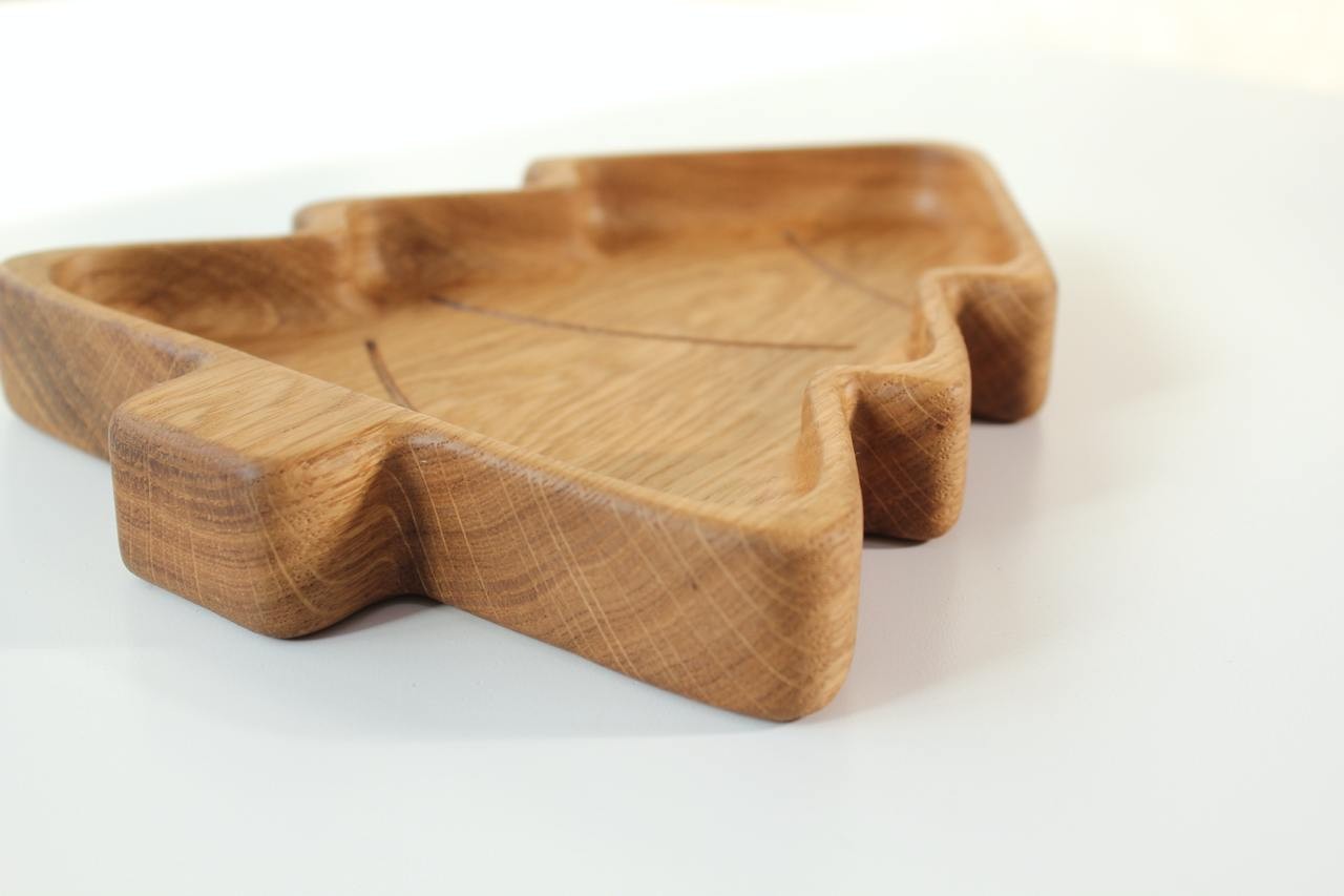 Wooden Plate For Kids - Christmas Tree