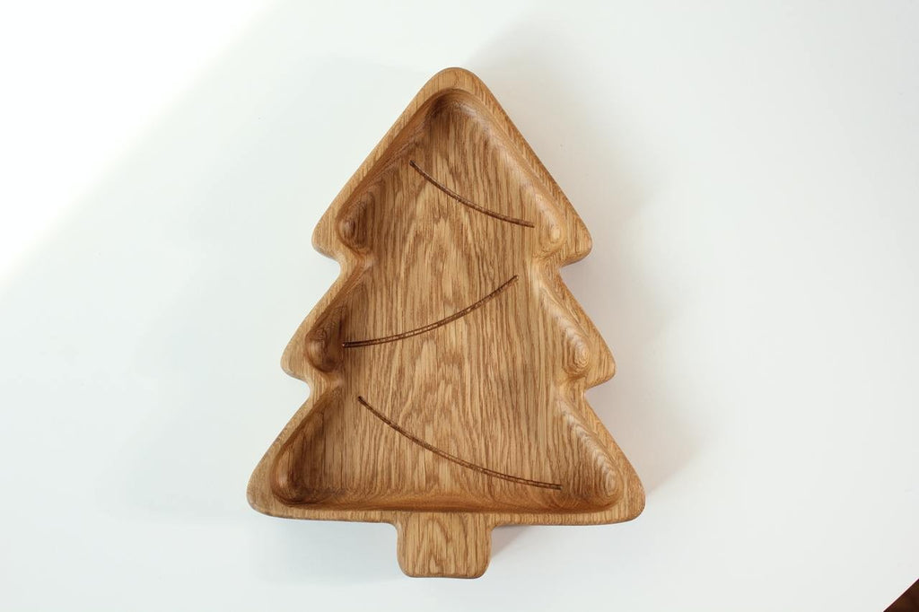Wooden Plate For Kids - Christmas Tree