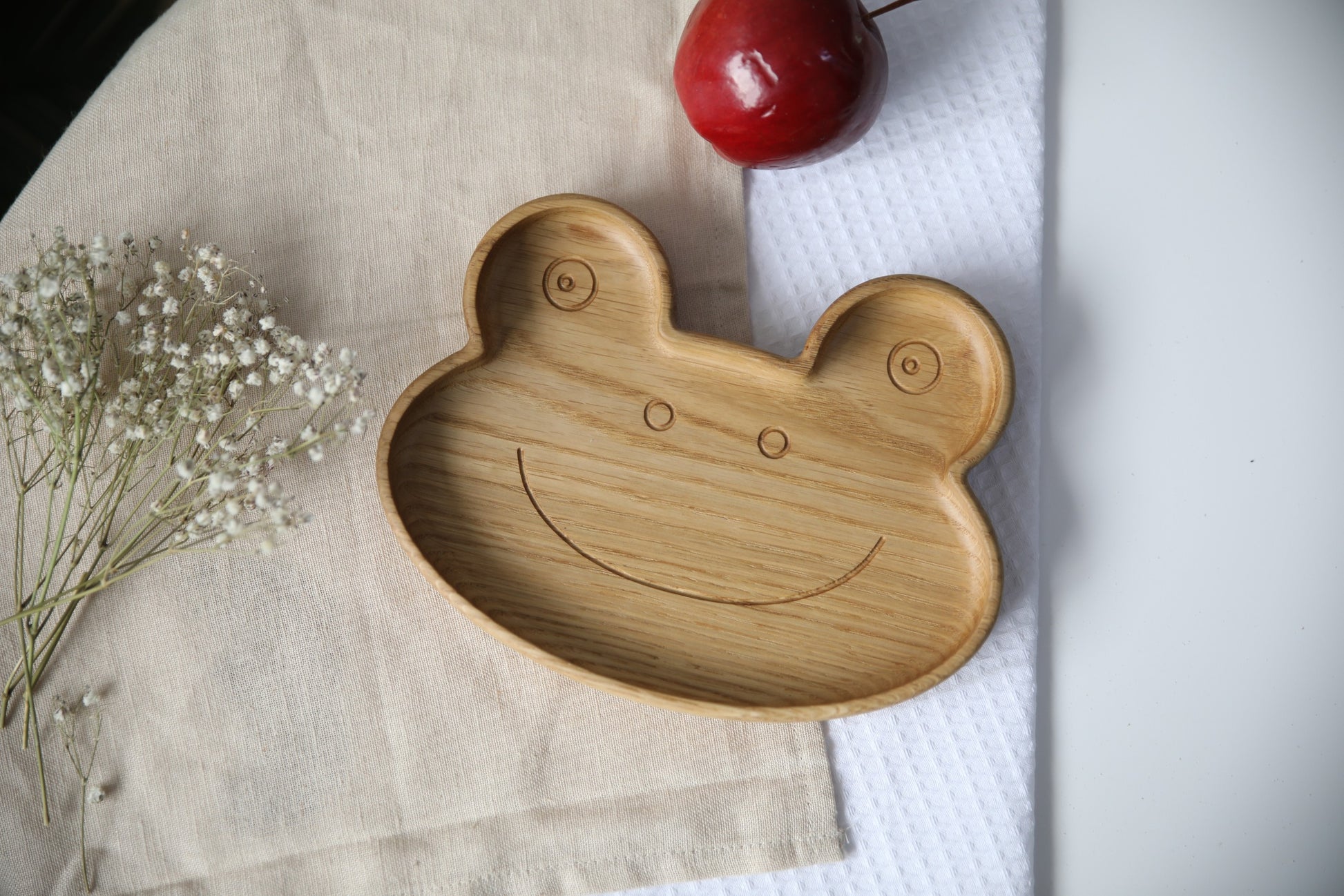 Wooden Plate For Kids - Frog