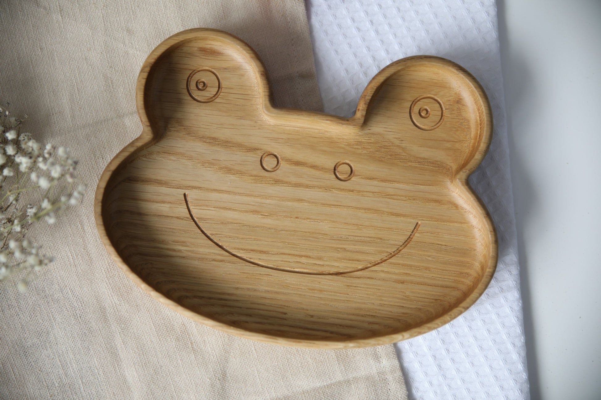 Wooden Plate For Kids - Frog
