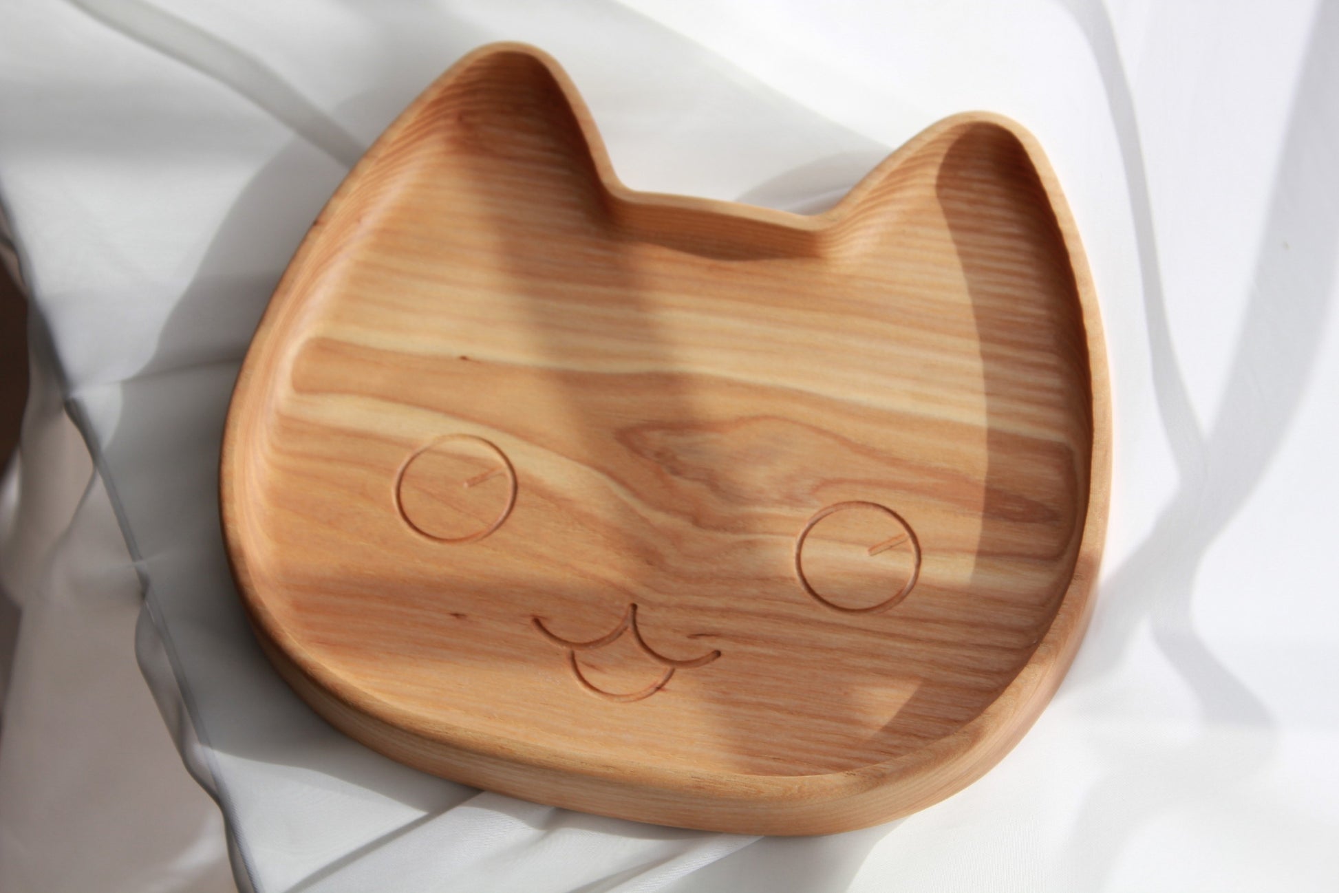 Wooden Plate For Kids - Kitty