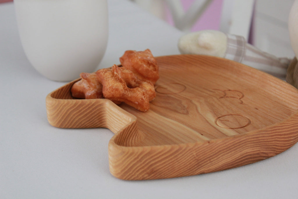 Wooden Plate For Kids - Kitty