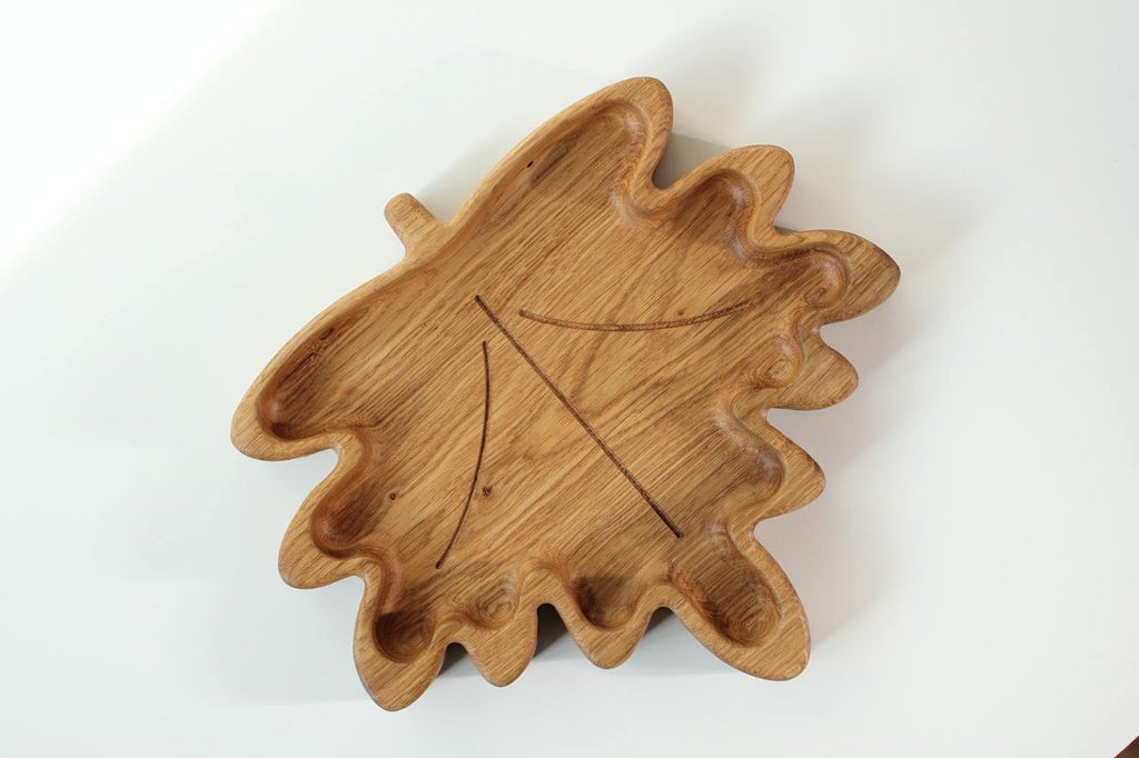 Wooden Plate For Kids - Maple Leaf