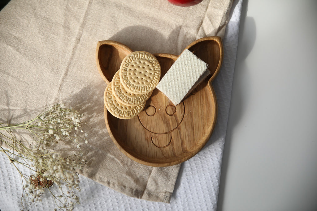 Wooden Plate For Kids - Pig
