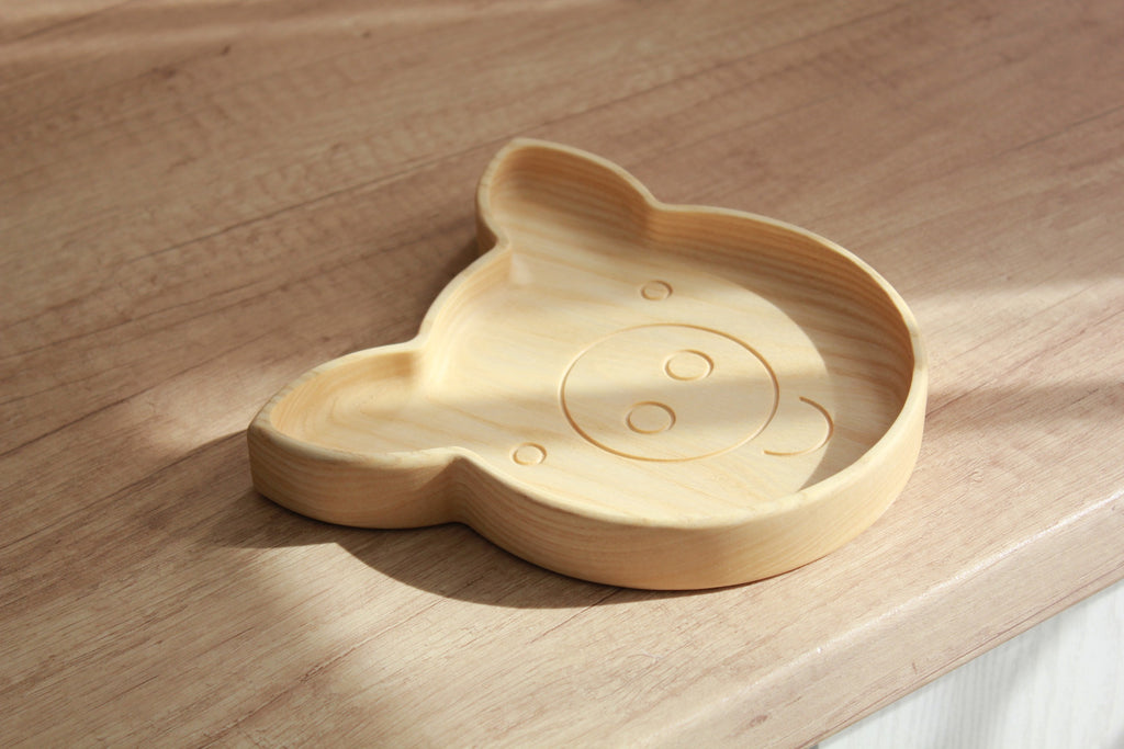 Wooden Plate For Kids - Pig