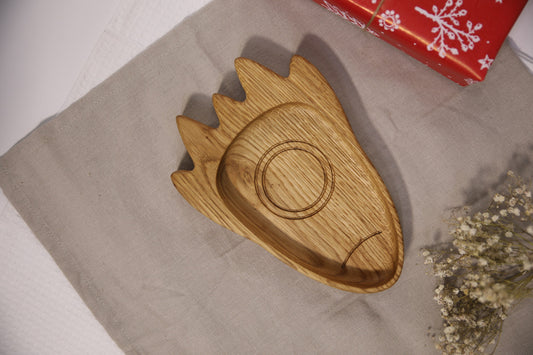 Wooden Plate For Kids - Rocket