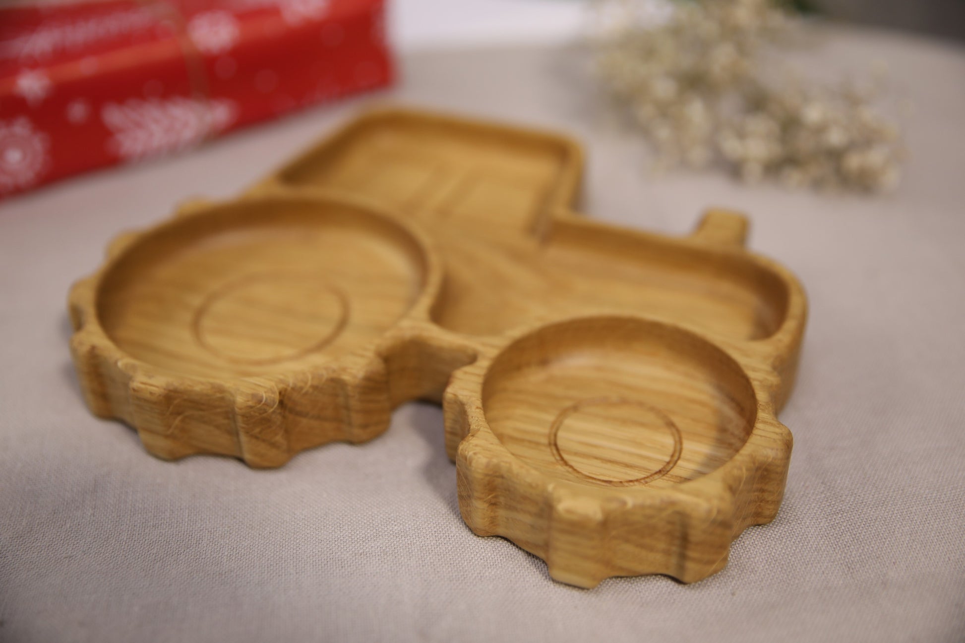 Wooden Plate For Kids - Tractor