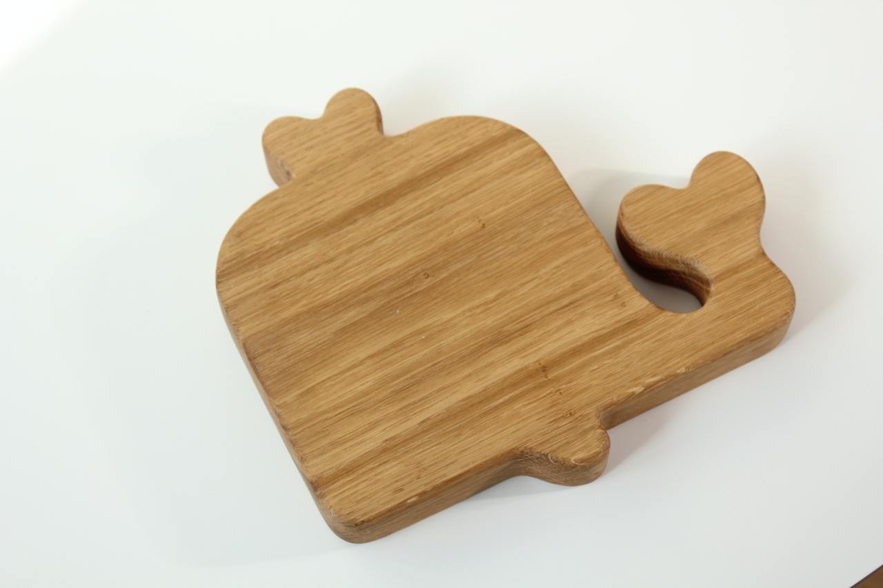 Wooden Plate For Kids - Whale