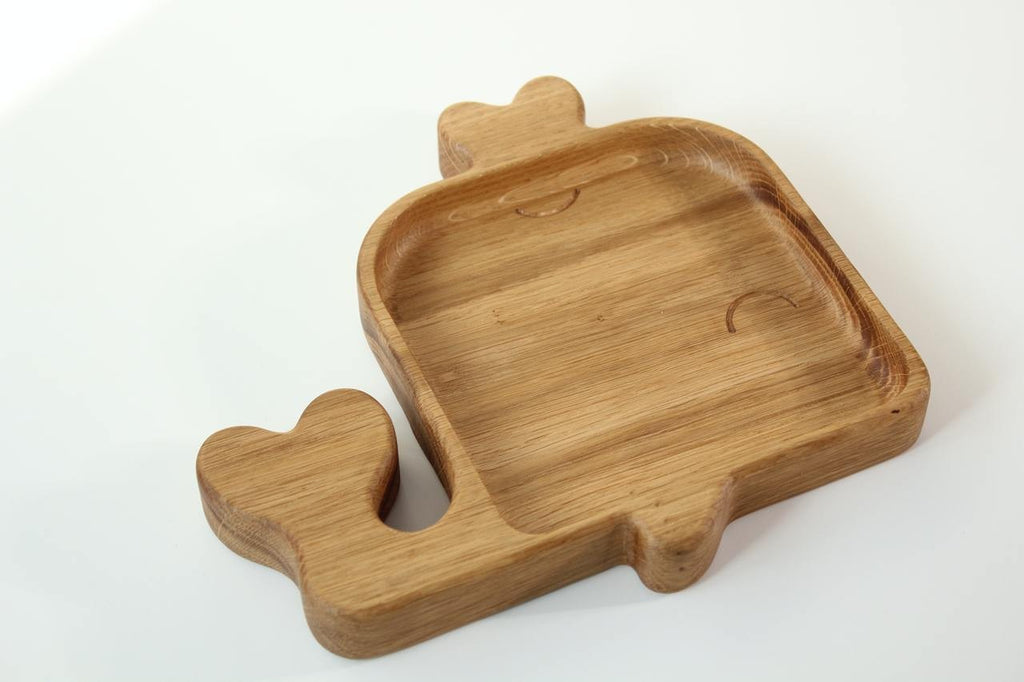 Wooden Plate For Kids - Whale