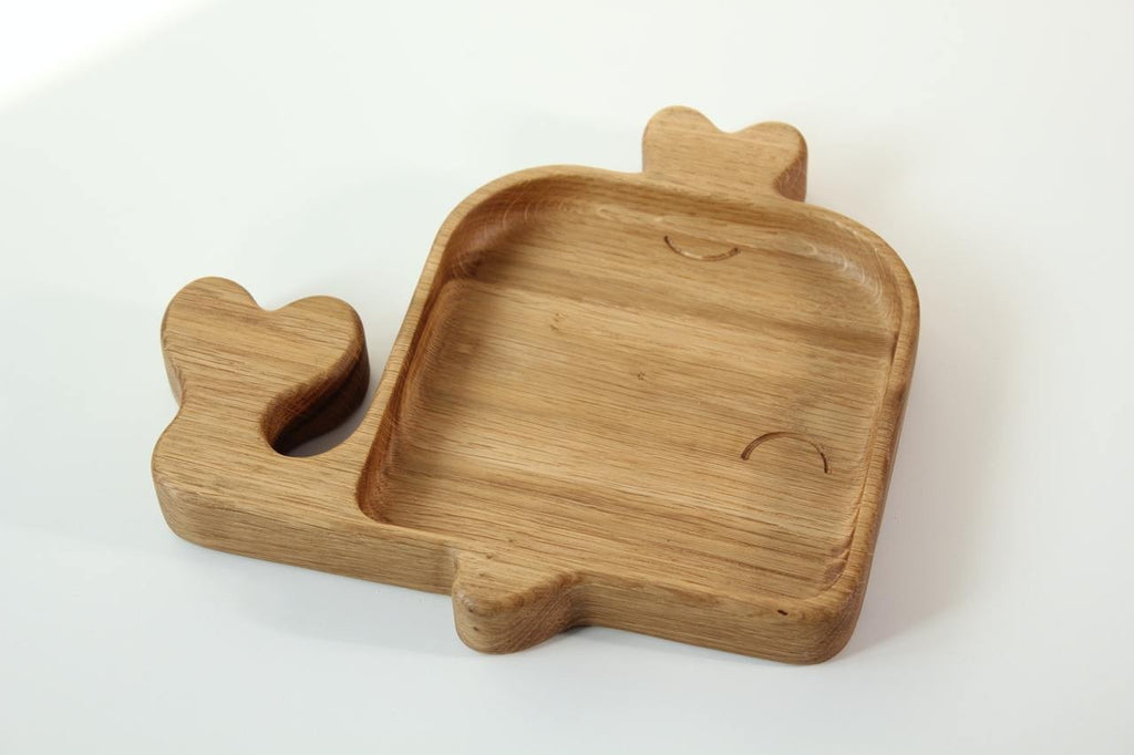 Wooden Plate For Kids - Whale